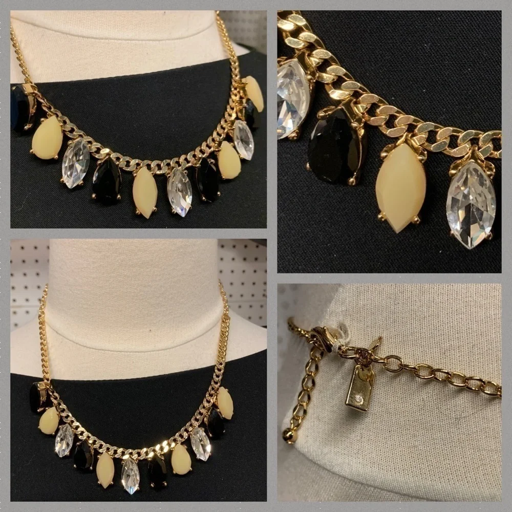 Kate Spade 12 KT Jeweled Stoned Necklace